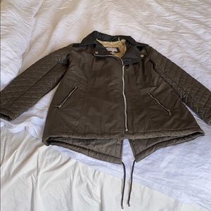 Laundry Faux Fur removable hood jacket